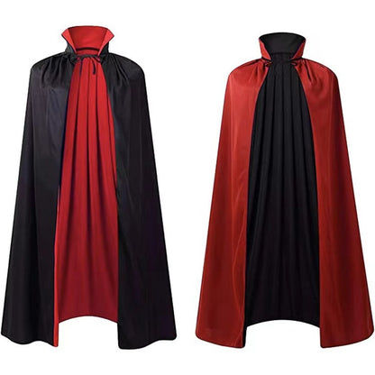 Halloween Cloak Costumes Wizard Cloak for Children Hooded Capes Mantle Black Party Decoration