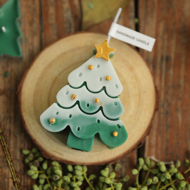 Christmas Tree Silicone Molds For DIY Christmas Creative Atmosphere Decoration Handmade Fragrant Candles