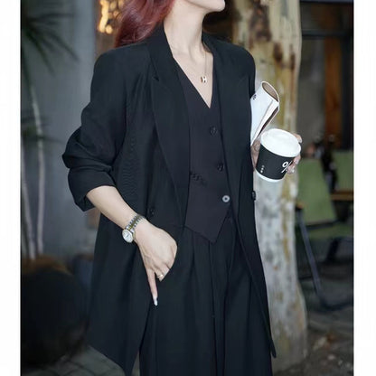 High-rise Slimming Suit Korean Three-piece Suit