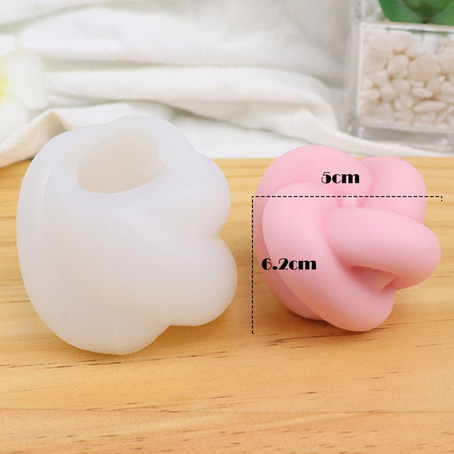 Non-stick Bubble Cube Candles Silicone Mold 3D Aromathera