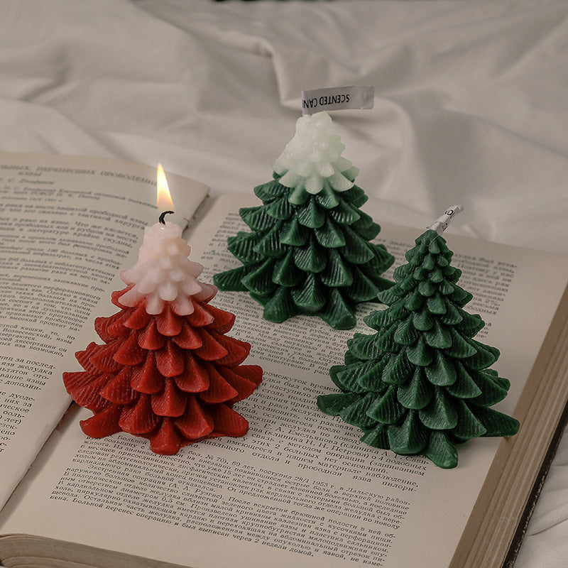 Christmas Tree Silicone Molds For DIY Christmas Creative Atmosphere Decoration Handmade Fragrant Candles