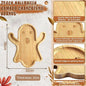 Halloween Ghost Wood Pan Plates Fruit Dishes Decorative Tray Dishes Funny Bamboo Wood Cheese Platter Tray For Candy Cookie Kitchen Gadgets