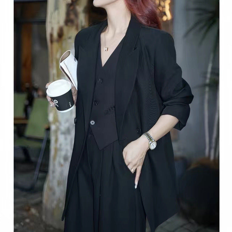 High-rise Slimming Suit Korean Three-piece Suit