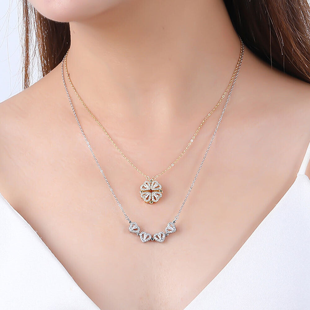 LoveDrop - Lucky Four-Leaf Clover Necklace - My Daily Bargainz