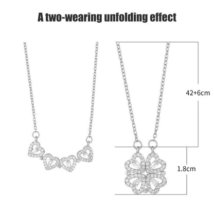 LoveDrop - Lucky Four-Leaf Clover Necklace - My Daily Bargainz