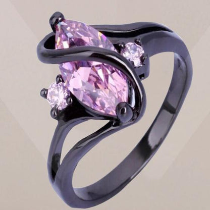 Purple Zircon CZ Color Crystal Ring - My Daily Bargainz