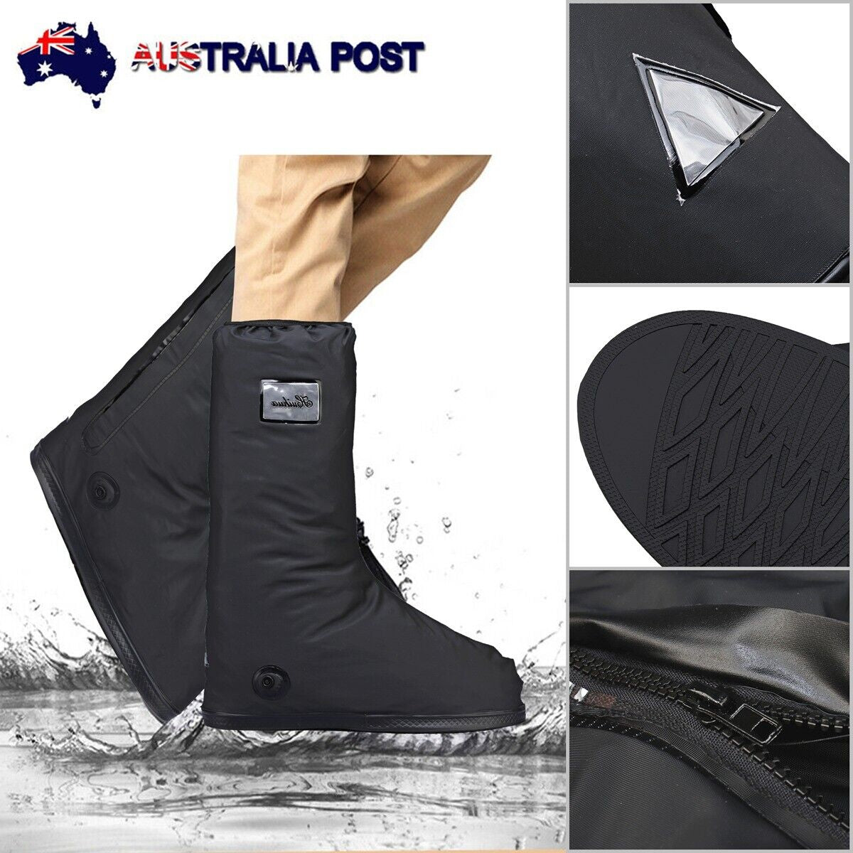 SplashBoots - All-Round Long Waterproof Boot Cover - My Daily Bargainz