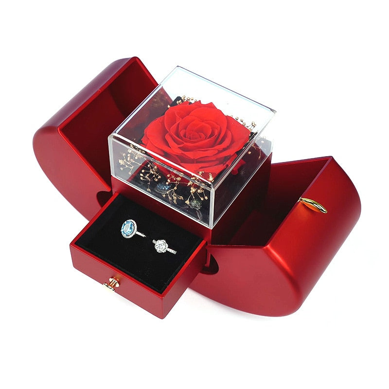 FloMora - Preserved Red Rose Gift Box - My Daily Bargainz