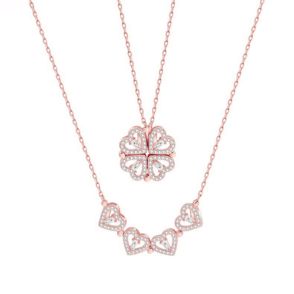 LoveDrop - Lucky Four-Leaf Clover Necklace - My Daily Bargainz