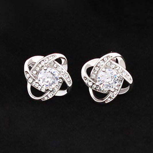 Love Knot Stud Earrings - My Daily Bargainz