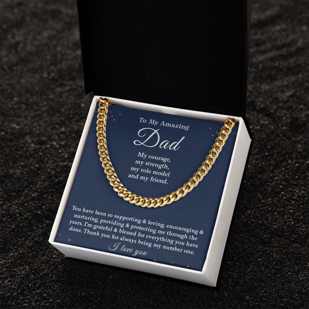 My Amazing Dad | I'm Grateful - Cuban Link Chain - My Daily Bargainz