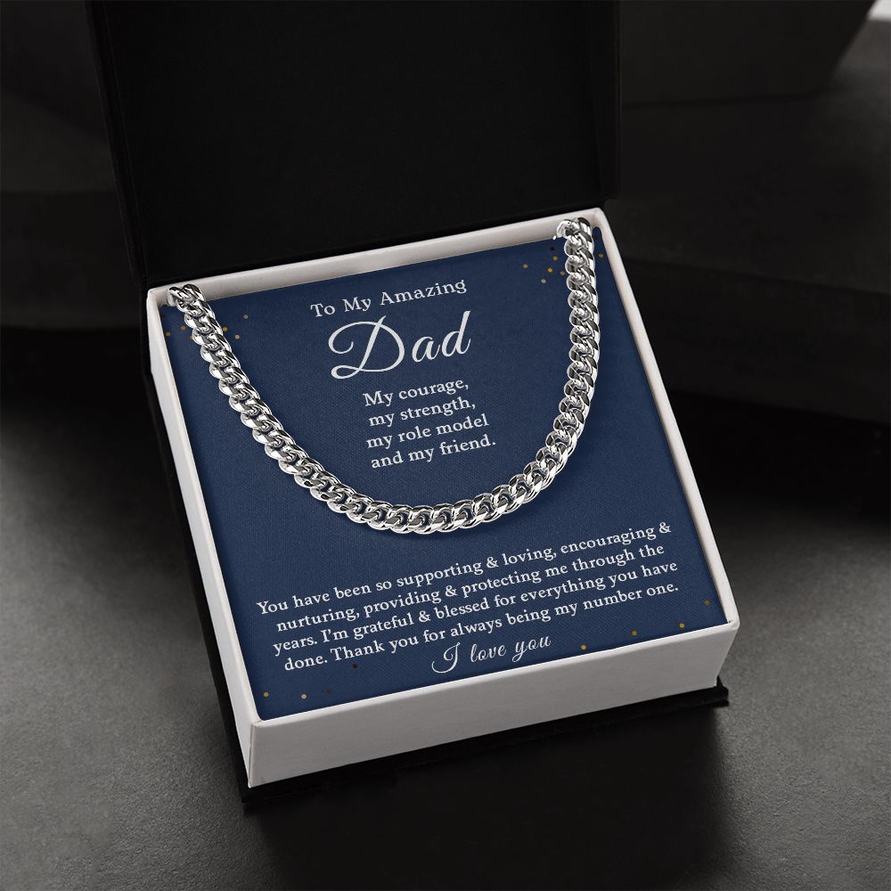 My Amazing Dad | I'm Grateful - Cuban Link Chain - My Daily Bargainz