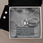 Forever Love Necklace and Cubic Zirconia Earring Set - My Daily Bargainz