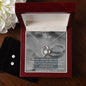 Forever Love Necklace and Cubic Zirconia Earring Set - My Daily Bargainz