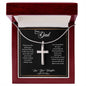 Dear Dad | So Grateful - Stainless Steel Cross Necklace - My Daily Bargainz
