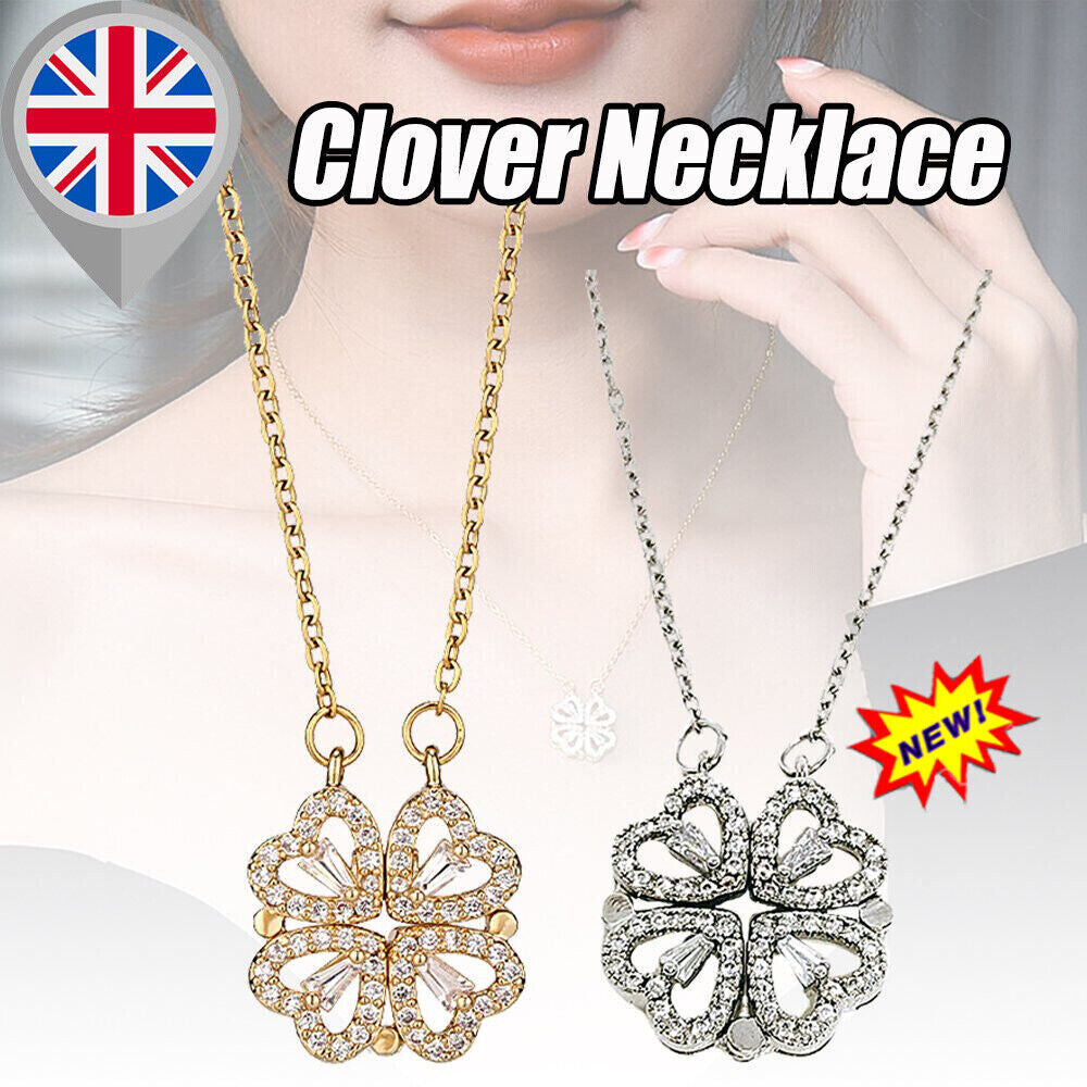 LoveDrop - Lucky Four-Leaf Clover Necklace - My Daily Bargainz